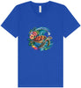 Sea Turtle in the Waves Unisex V-Neck Shirt