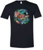 Sea Turtle in the Waves Adult Gildan Soft Shirt