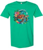 Sea Turtle in the Waves Adult Gildan Soft Shirt