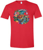 Sea Turtle in the Waves Adult Gildan Soft Shirt