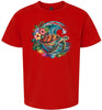 Sea Turtle in the Waves Children's Gildan Soft Shirt