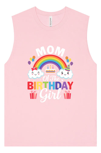 Mom of the Birthday Girl Muscle Tank