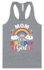 Mom of the Birthday Girl Women's Racerback Tank