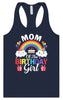 Mom of the Birthday Girl Women's Racerback Tank