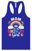 Mom of the Birthday Girl Women's Racerback Tank