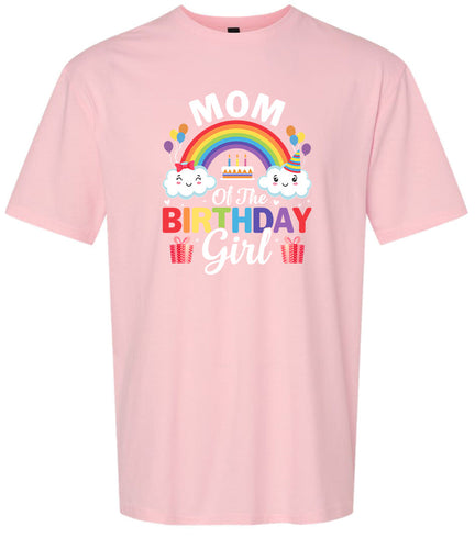 Mom of the Birthday Girl Adult Gildan Soft Shirt