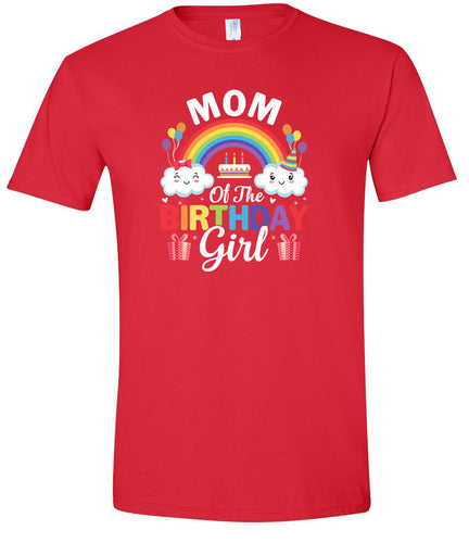 Mom of the Birthday Girl Adult Gildan Soft Shirt