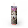 Skinny Tumbler with Straw – 20 oz Stainless Steel Cup