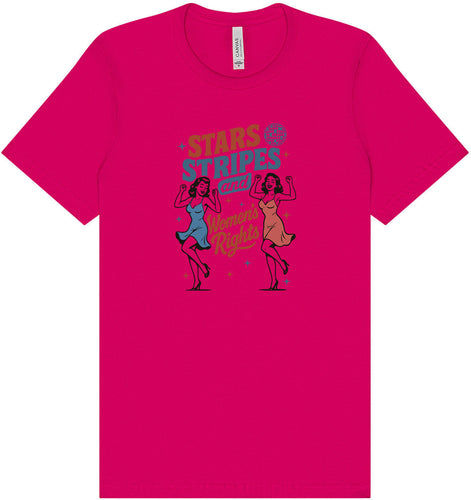 Stars, Stripes, and Women's Rights Adult Bella Canvas Shirt