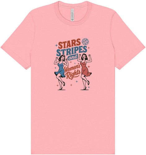 Stars, Stripes, and Women's Rights Adult Bella Canvas Shirt