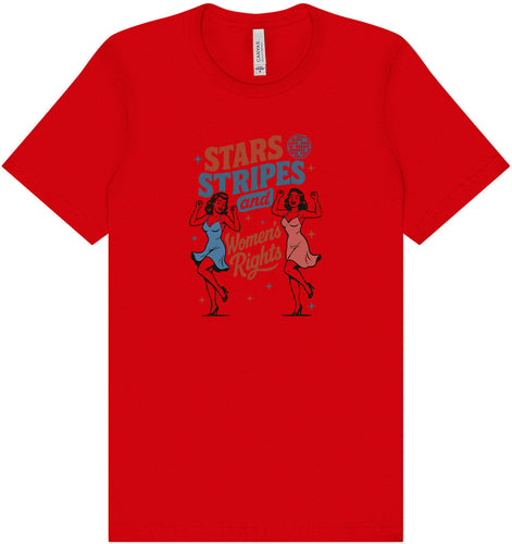 Stars, Stripes, and Women's Rights Adult Bella Canvas Shirt