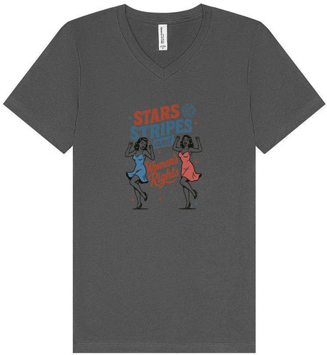 Stars, Stripes, and Women's Rights Unisex V-Neck Shirt