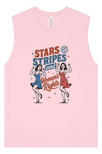 Stars, Stripes, and Women's Rights Muscle Tank