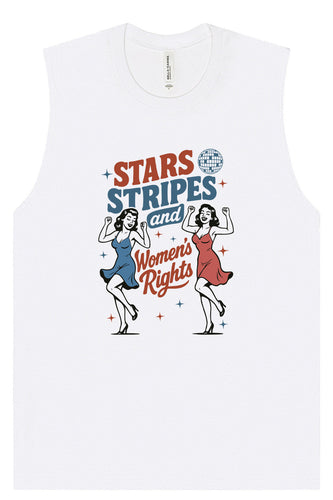 Stars, Stripes, and Women's Rights Muscle Tank