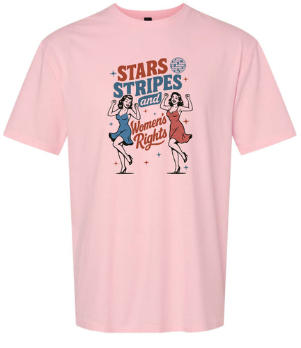 Stars, Stripes, and Women's Rights Adult Gildan Soft Shirt