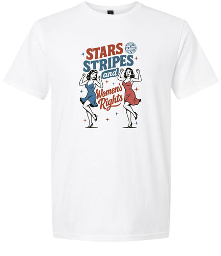 Stars, Stripes, and Women's Rights Adult Gildan Soft Shirt