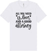 Love and a Good Attorney Adult Bella Canvas Shirt