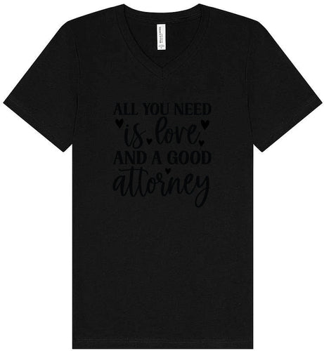Love and a Good Attorney Unisex V-Neck Shirt
