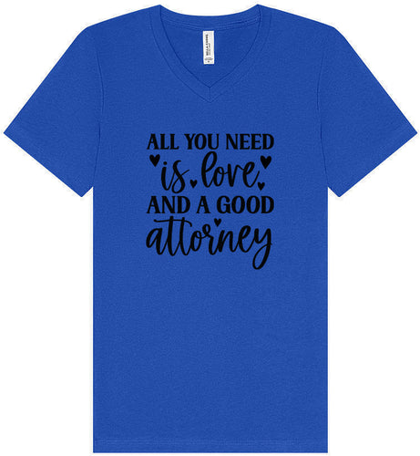 Love and a Good Attorney Unisex V-Neck Shirt