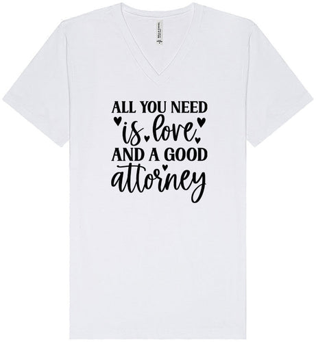 Love and a Good Attorney Unisex V-Neck Shirt