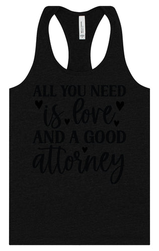 Love and a Good Attorney Women's Racerback Tank