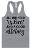 Love and a Good Attorney Women's Racerback Tank