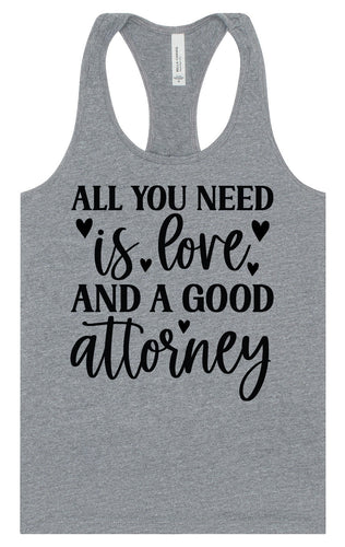 Love and a Good Attorney Women's Racerback Tank