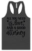 Love and a Good Attorney Women's Racerback Tank
