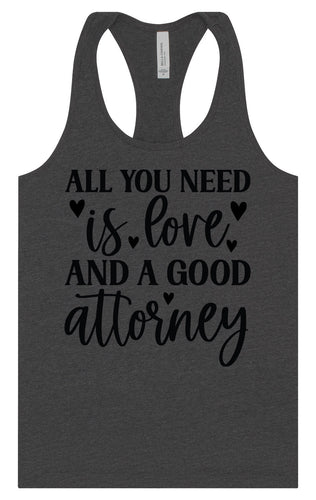 Love and a Good Attorney Women's Racerback Tank