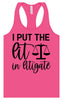 I Put the Lit in Litigate Women's Racerback Tank