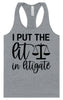 I Put the Lit in Litigate Women's Racerback Tank