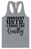 Innocent Until I Prove You Guilty Women's Racerback Tank