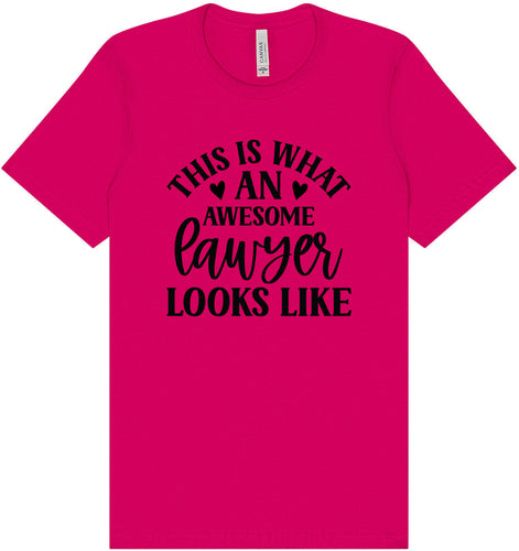 This is What an Awesome Lawyer Looks Like Adult Bella Canvas Shirt