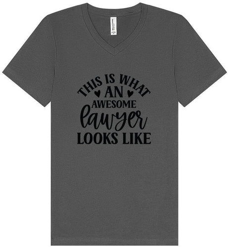 This is What an Awesome Lawyer Looks Like Unisex V-Neck Shirt