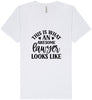 This is What an Awesome Lawyer Looks Like Unisex V-Neck Shirt
