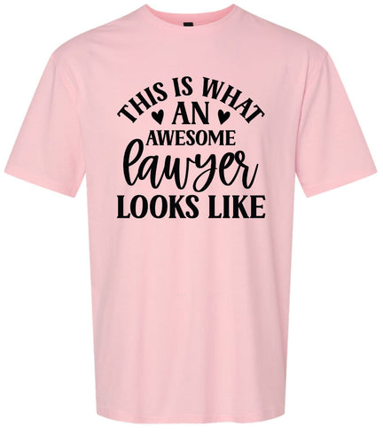 This is What an Awesome Lawyer Looks Like Adult Gildan Soft Shirt
