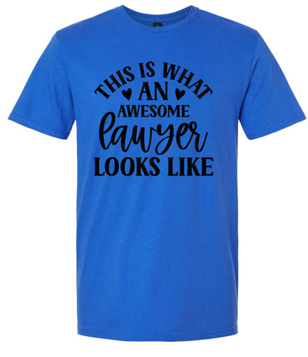 This is What an Awesome Lawyer Looks Like Adult Gildan Soft Shirt