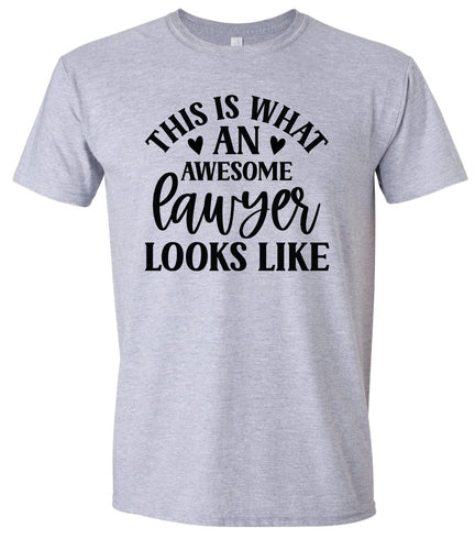 This is What an Awesome Lawyer Looks Like Adult Gildan Soft Shirt