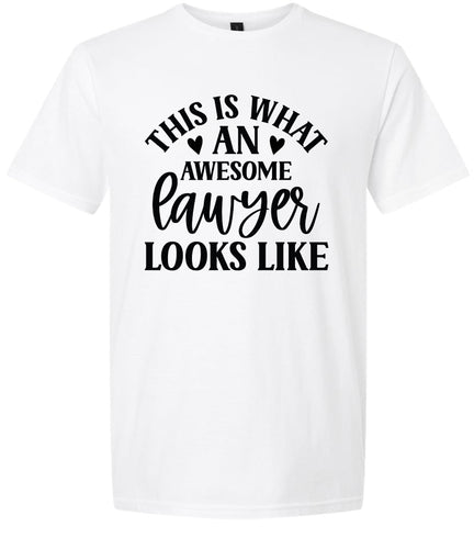 This is What an Awesome Lawyer Looks Like Adult Gildan Soft Shirt