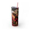 Skinny Tumbler with Straw – 20 oz Stainless Steel Cup