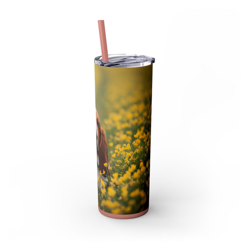 Skinny Tumbler with Straw – 20 oz Stainless Steel Cup