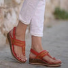 Sandals plus size women's shoes wedge velcro