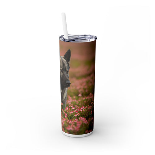 Skinny Tumbler with Straw – 20 oz Stainless Steel Cup