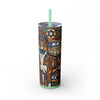 Skinny Tumbler with Straw – 20 oz Stainless Steel Cup