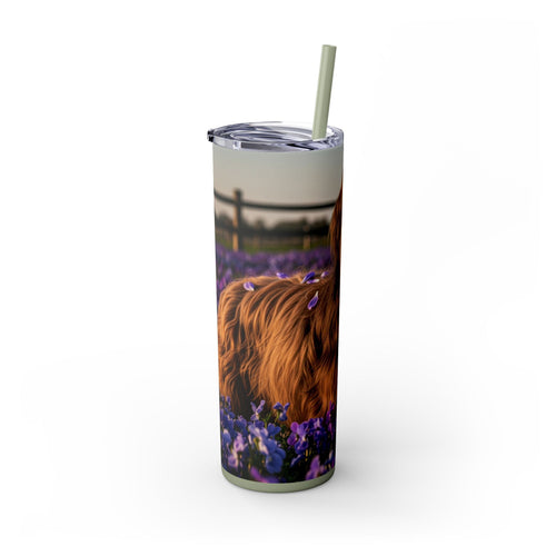 Skinny Tumbler with Straw – 20 oz Stainless Steel Cup