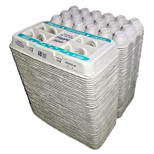 Henlay 18-Pack Egg Cartons for Farm Fresh Eggs – Durable & Reusable Egg Carton, 50 Pack