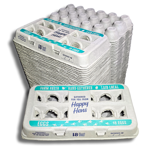 Henlay 18-Pack Egg Cartons for Farm Fresh Eggs – Durable & Reusable Egg Carton, 50 Pack