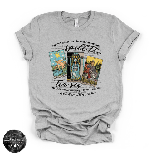Spill The Tea Sis Tarot Tee | Witchy Tarot Graphic T-Shirt