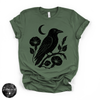 Crow Silhouette Tee | Gothic Nature Bird Graphic T-Shirt