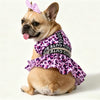 Purple Leopard 2-Piece GYM Dog Dress Set